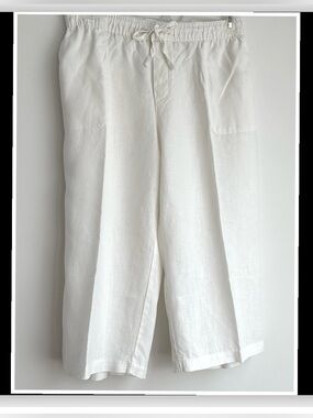 Merona 100% Linen cropped pants (EUC)